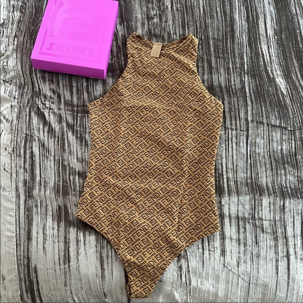 Fendi x Skims bodysuit Tan